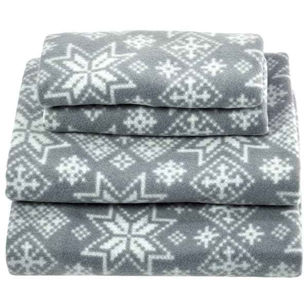 Ashley Cooper&#40;tm&#41; Nordic Snowflake Fleece Sheet Set