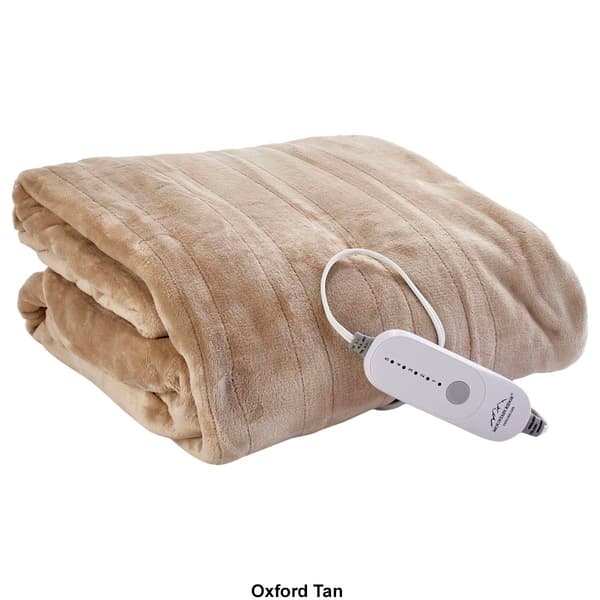 Mountain Ridge Heated Plush Blanket Boscov s