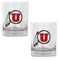 NCAA Utah Utes 2pc. Rocks Glass Set - image 1