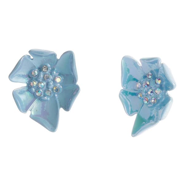 Betsey Johnson Garden Glam Flower Stud Earrings