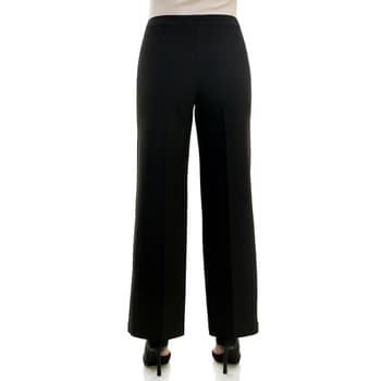 Plus Size Zac & Rachel Wide Leg Button Detail Bond Dress Pants - Boscov's