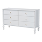 Baxton Studio Callison Spindle 6-Drawer Farmhouse Dresser - image 1