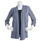 Plus Size Notations Long Sleeve Hacci 2Fer Top - image 1