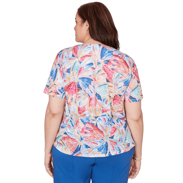 Plus Size Alfred Dunner The Royal Treatment Butterfly Wing Blouse