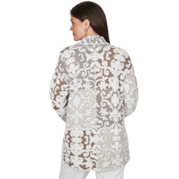 Womens Ruby Rd. Mythical Long Sleeve Ornate Open Front Cardigan