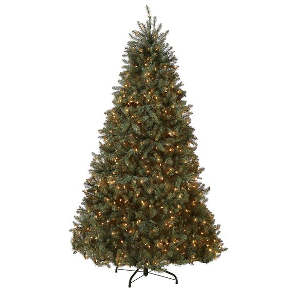 National Tree 7.5ft Blue Asbury Fir Pre-Lit Christmas Tree - image 