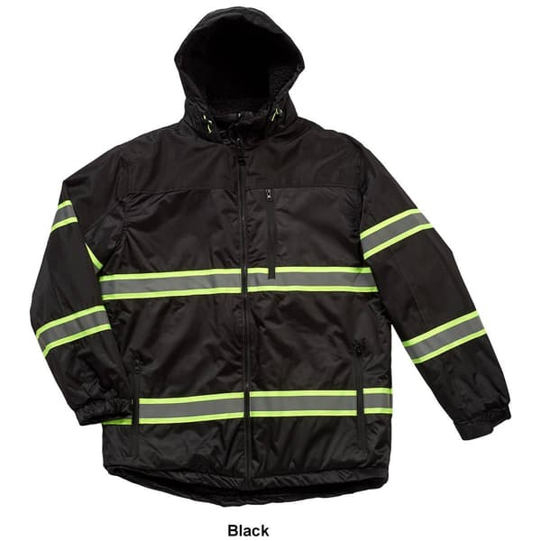 Mens Bass Creek Outfitters&#174; Twill Sherpa Lined Safety Coat