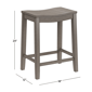 HH2 Home Fiddler Backless Counter Height Stool with Saddle Seat - image 6