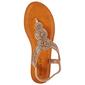 Womens Ella & Joy Circle Rhinestone T-Strap Sandals - image 4
