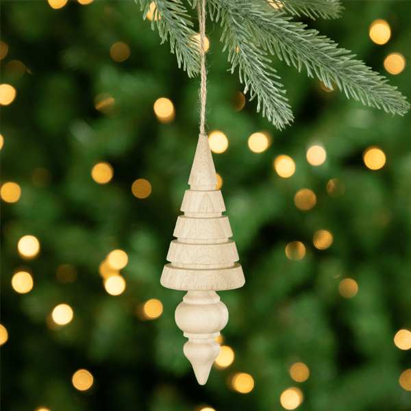 Northlight 3pc. Natural Trees Wooden Christmas Ornaments