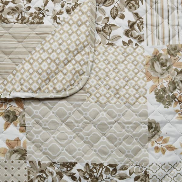 FreshFolds&#8482; Reversible Floral Patchwork Furniture Protector