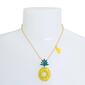 Betsey Johnson Pineapple Pendant Necklace - image 3