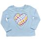 Toddler Girl Tales & Stories Checkered Heart Long Sleeve Tee - image 1