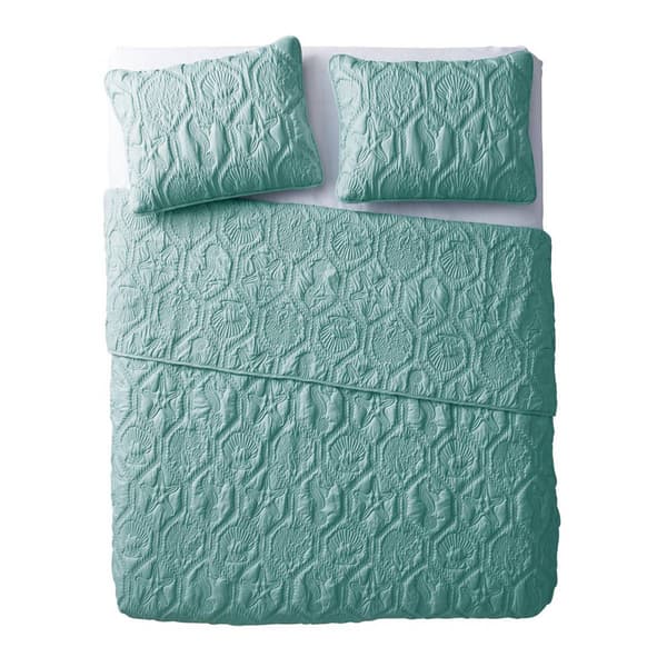 VCNY Home Shore Embossed Quilt Set