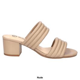 Womens Bella Vita Georgette Block Heel Slide Sandals