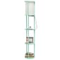 Simple Designs Round Modern Shelf USB Port Organizer Floor Lamp - image 6