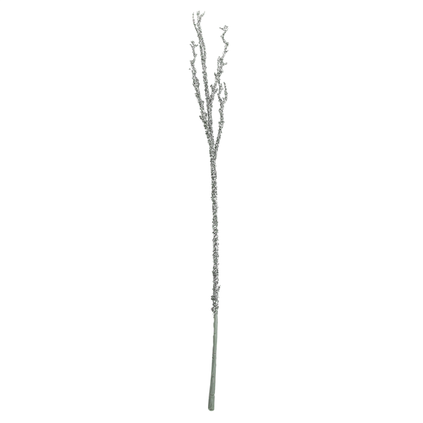 Northlight 31in. Glittered Silver Artificial Twig Christmas Spray - image 