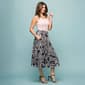 Womens 24/7 Comfort Apparel Black Geometric Pocket Midi Skirt - image 6