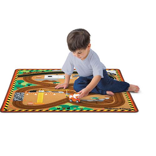 Melissa & Doug® Construction Site Rug & Vehicle Set