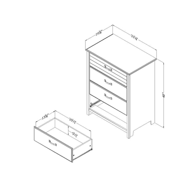 South Shore Asten 4-Drawer Chest