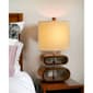 9th & Pike&#174; 19in. Natural Shade Retro Oval Wood Table Lamp - image 3