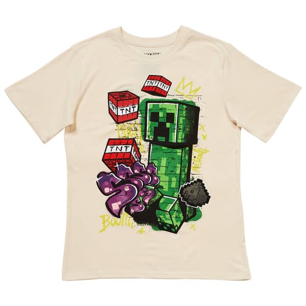 Boys (8-20) Isaac Morris Minecraft Graffiti Graphic Tee