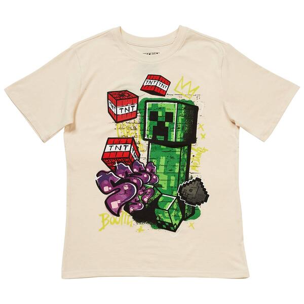 Boys (8-20) Isaac Morris Minecraft Graffiti Graphic Tee - image 