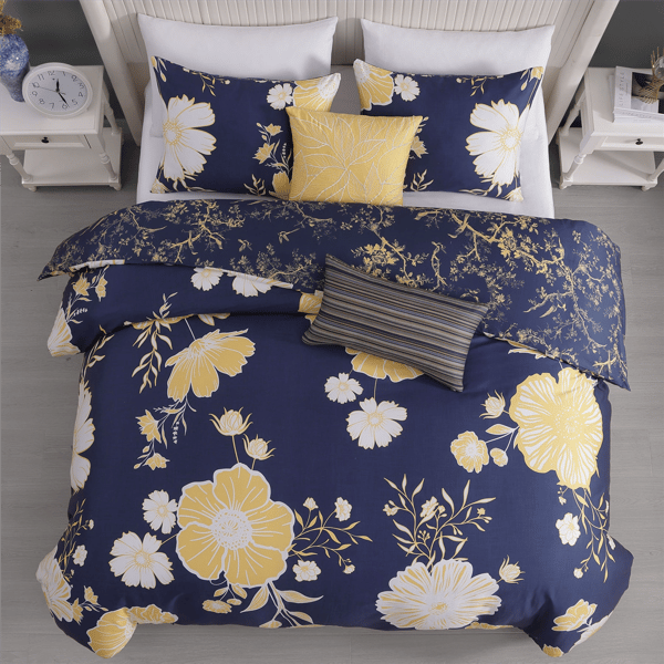 Bebejan® Sunglow Sateen 5pc. Reversible Comforter Set