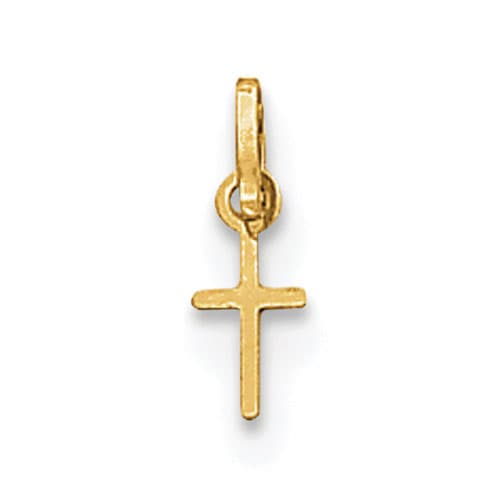 Gold Classics&#40;tm&#41; 14kt. Yellow Gold Tiny Cross Charm - image 