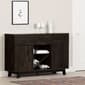 South Shore Bellami Rubbed Black Buffet w/Wine Storage - image 2