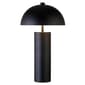 HomeRoots 27in. Black Dome Shade Metal Table Lamp - image 2
