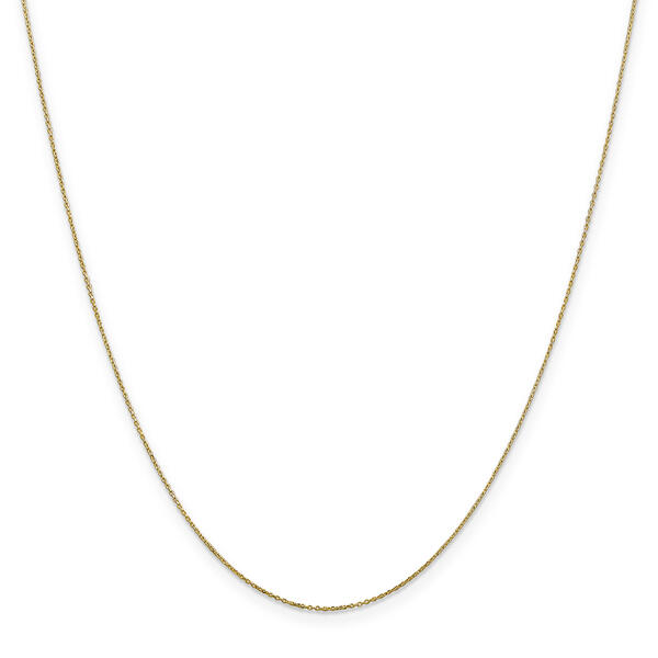 Gold Classics&#40;tm&#41;10kt. 0.6mm Diamond Cut Cable Chain Necklace - image 