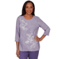 Womens Alfred Dunner Grand Bazaar Floral Embroidery Sweater - image 1