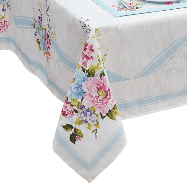 Threadmade Rose Cottage Engineered Tablecloth