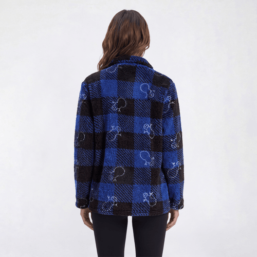Petite Hasting & Smith Snowman Buffalo Check Sweater