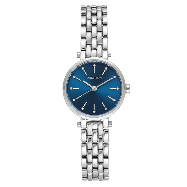 Womens Armitron Silver Tone Bracelet Watch - 75-5704BLSV - image 