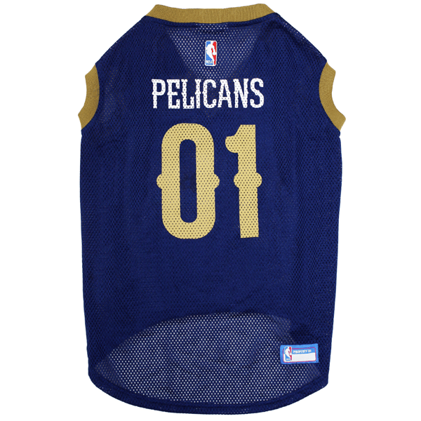 NBA New Orleans Pelicans Basketball Mesh Pet Jersey - image 
