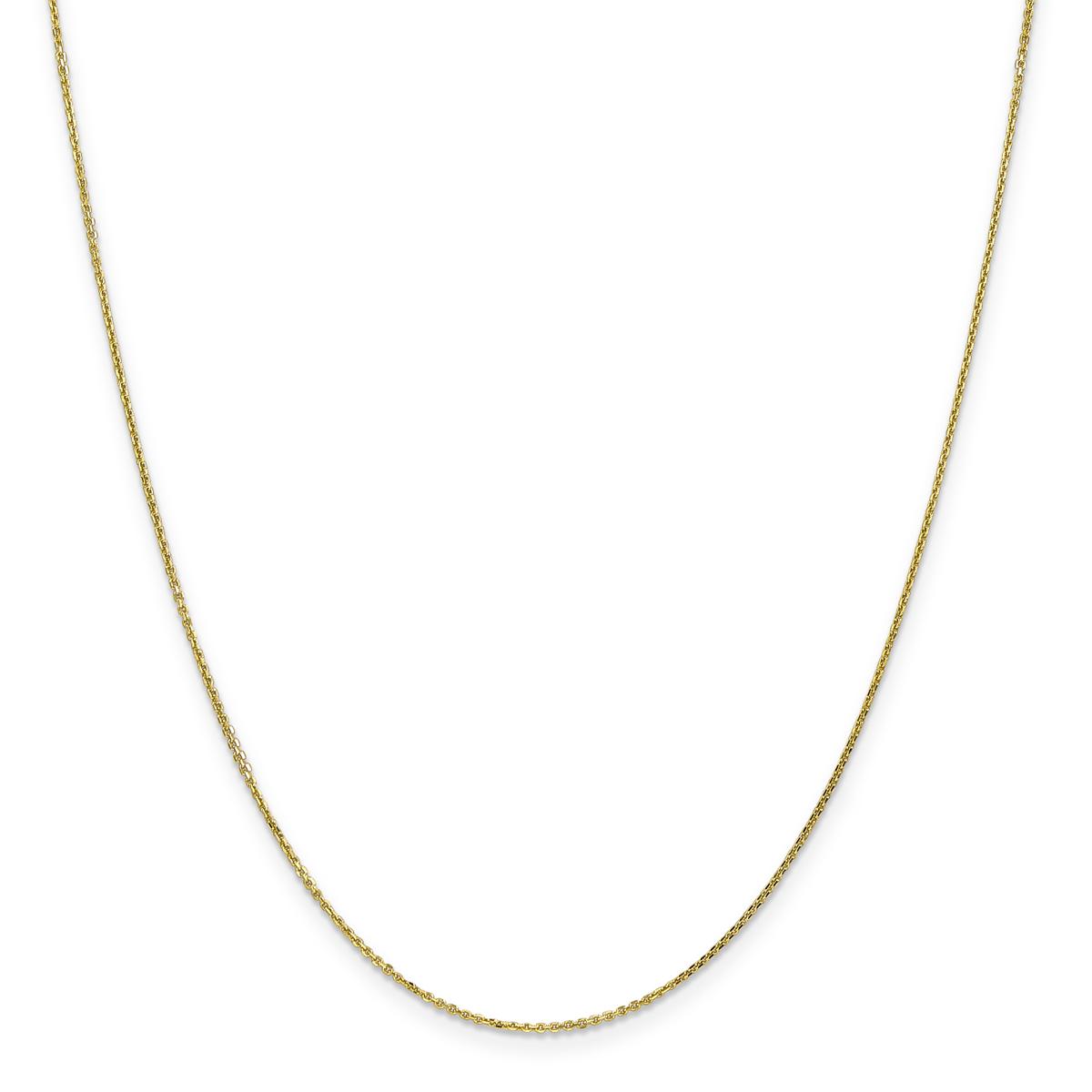 Gold Classics(tm)10kt. 0.95mm 16in Diamond Cut Chain Necklace