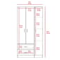 FM FURNITURE Eureka 3 Door Armoire - image 7