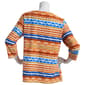 Womens Emily Daniels 3/4 Sleeve Tie Dye Jacquard Knit Top - image 2