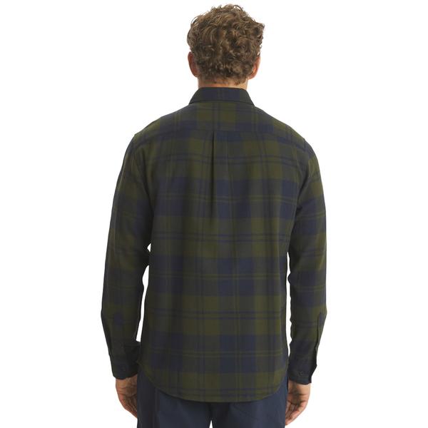 Mens LANDS’ END® Campside Flannel Shirt - Olive