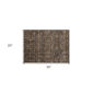 HomeRoots Chocolate Tribal Washable Indoor Outdoor Accent Rug - image 3