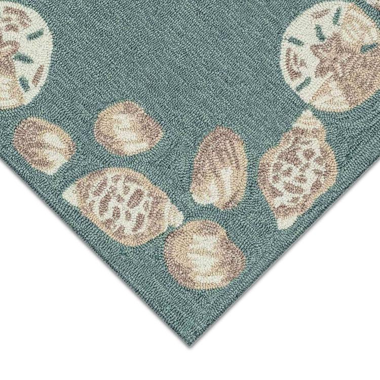 Liora Manne Capri Seashell Border Rectangular Runner