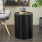 9th & Pike® Modern Black Wood Accent Table - image 2