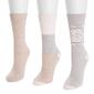 Womens MUK LUKS&#40;R&#41; 3pk. Neutral Boot Socks - image 1