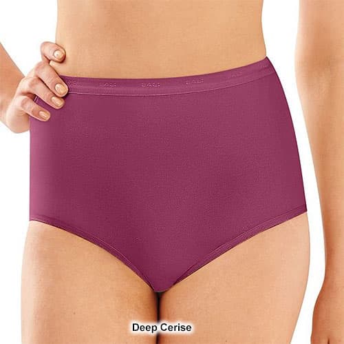 Bali Full-Cut-Fit Stretch Cotton Brief Moonlight 6 Women's