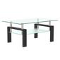 Tansole Rectangle Glass Coffee Table - image 1