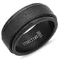 Unisex Steeltime Black Ion Plated Our Father Prayer Spinner Ring - image 1