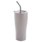 Stainless Steel Double Wall 30oz. Tumbler w/ Straw - Charcoal - image 1