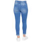 Womens Royalty No Muffin Top 2 Button Roll Cuff Skinny Jeans - image 3